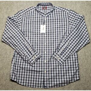 UNTUCKit Cordier Shirt Mens 3XLT Blue Wrinkle Free Long Sleeve Button Up New